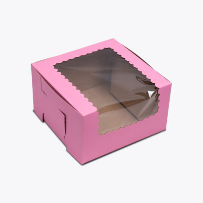 Fully Customizable PVC Window Cake Packaging Boxes