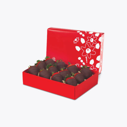 Customizable Chocolate Covered Strawberry Packaging by Box Pack Lab